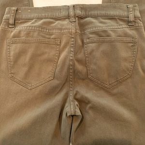 Madewell Skinny pant; olive/army green